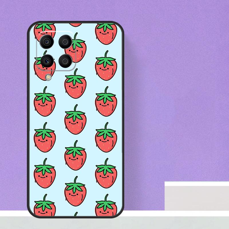 Cute Strawberry For Samsung Galaxy M21 M51 M12 M32 M52 M13 M23 M33 M53 M34 M54 M30s M31s M15 M55 M20 Case