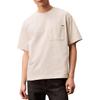 Minimalist Comfortable Versatile Casual Plain Knit Loose Pocket Short Sleeve T-Shirt Men Tops Dove-Grey 4RB267G-CKS