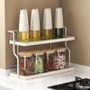 2-Layer Kitchen Desktop Storage Rack Kitchen Countertop Under Sink Organizer for Home Appliance Makeup Flavoring