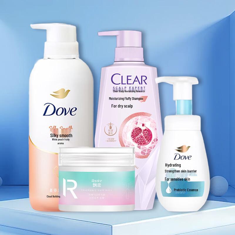 Подарочный набор Dove для ухода за волосами и телом для всей семьи