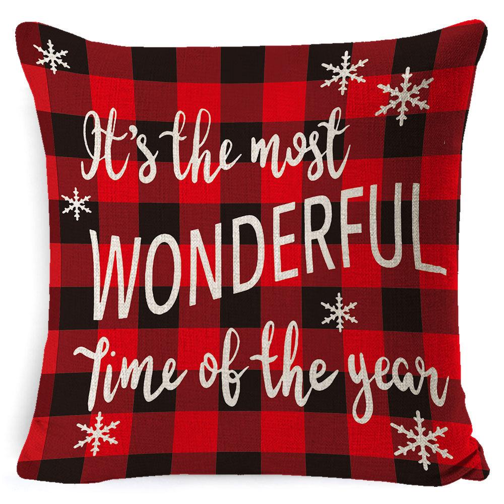 Pillowcase Christmas Pillowcase Light Luxury Pillowcase Ins Style Car Neck Cushion Office Lumbar Support