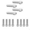 12pcs Bicycle Stem Screws Water Bottle Holder Bolts Tapered Steel M7 High Quality