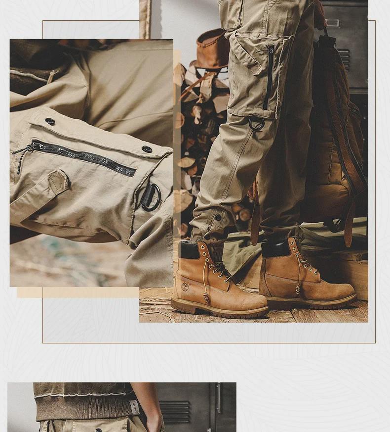 Men's American Style Tactical Overalls - Straight Fit, Autumn/Winter 2024, Outdoor Casual Pants for City Commuting and Mountain Activities.