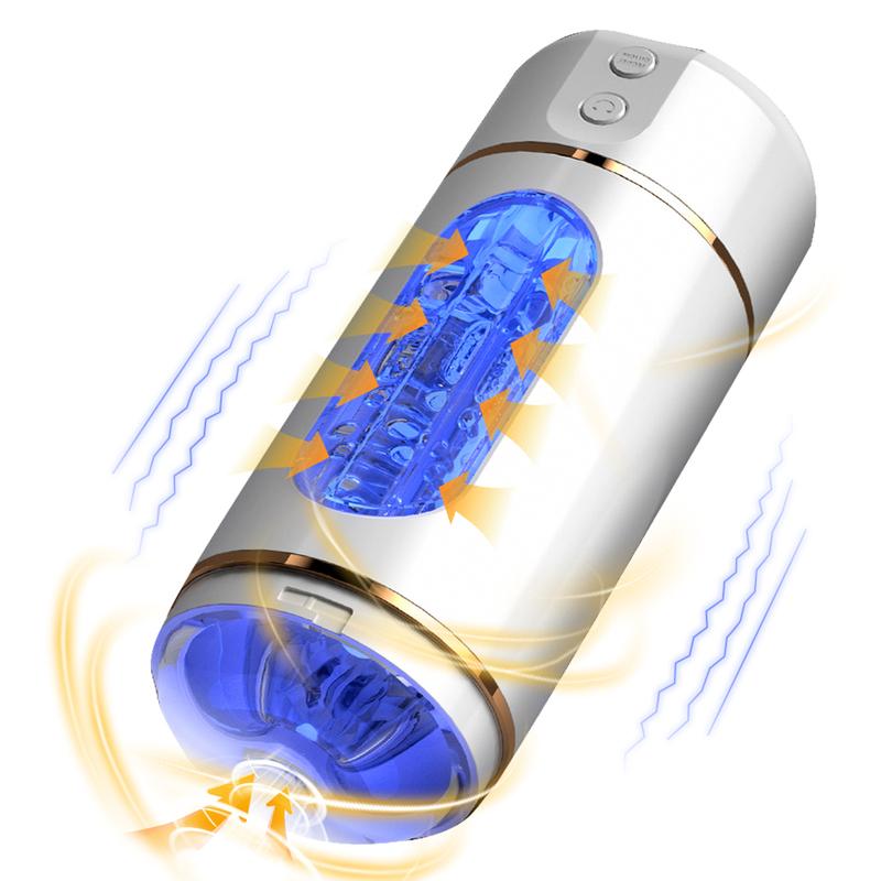 Automatic Male Mastubator Cup Pocket Pussy Sex Machine Realistic Vagina Sexy Voice Vibrator Penis Stimulator Sex Toy For Men
