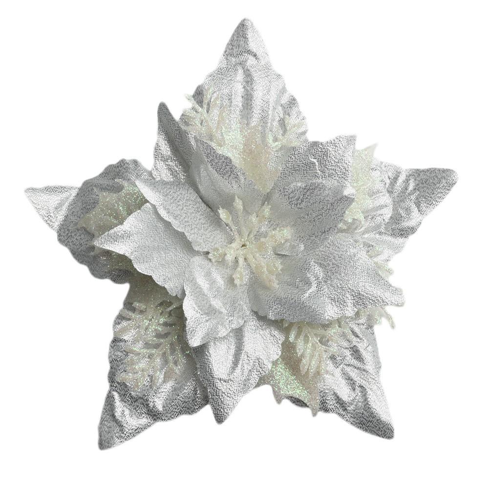 Рождественские цветы Вечеринка Дерево Рождество Блеск Подвесная Пуансеттия Рождество