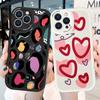 Slim Cartoon Flowers Love Heart Leather Back Casing PU Leather Cover Phone Case for Huawei Honor Infinix iPhone Vivo