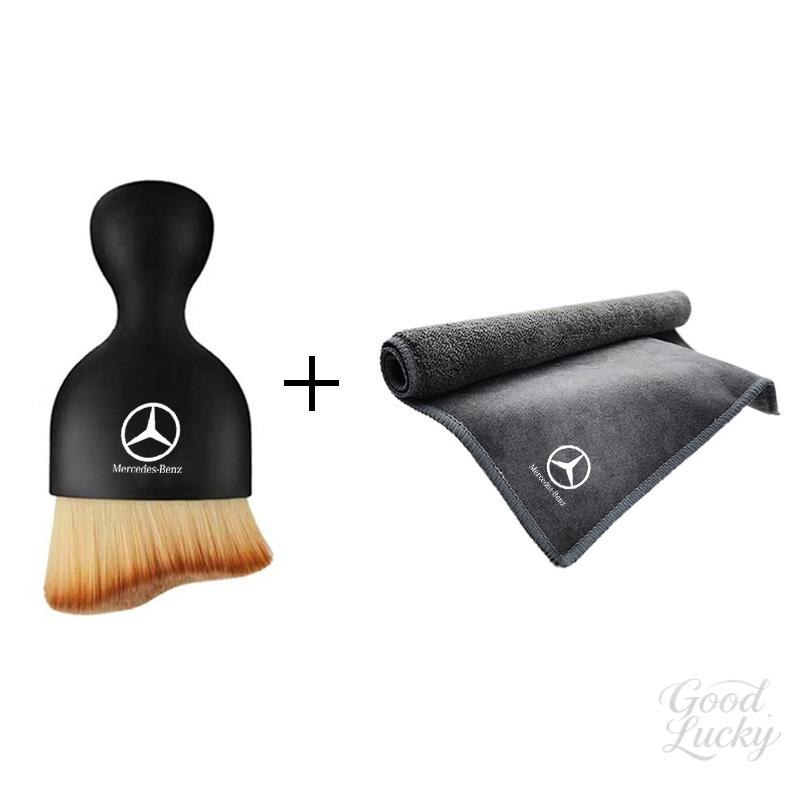 Car Cleaning Brush Wash Microfiber Drying Towel For Mercedes Benz AMG W203 W213 W223 W206 W220 W205 W211 W212 GLE GLC GLK GLS za00