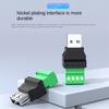 Разъем USB2.0 Избегайте сварки Штекер типа A Адаптер Разъем Гнездо USB Тип A 4-контактный Штекер/Гнездо 4-контактный Винтовой клеммный штекер