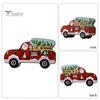 Рождественская коробка конфет, изысканный мультяшный дизайн автомобиля, подарочная упаковочная коробка из кованого железа для украшения праздничной вечеринки