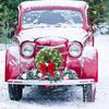 Car Wreath Accessories Christmas Decor  Front Grille Car Christmas Wreath Decoration Tree Ornament