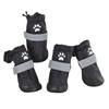 4pcs/set Adorable Waterproof Pet Dog Shoes Anti-slip Wear Resistant Puppy Booties Reflective Pet Rain Shoes Outdoor