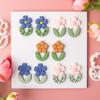 Clay Cutter Leaf Flower Shape Clay Earring Molds for Earrings Making Clay Earring Cutter Tool for Jewelry Making
