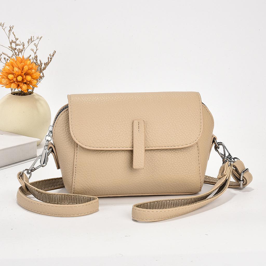 Shoulder Bag Lightweight and Simple Messenger Bag Women's Bag Small Bag Solid Color Versatile Travel