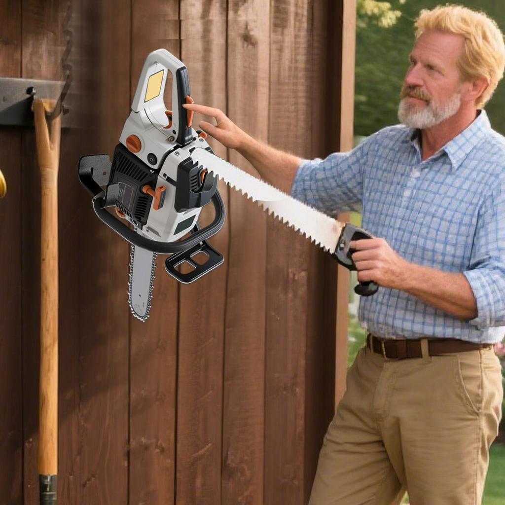 Garage Storage Hooks Chainsaw Holder For Yard Heavy Duty Hooks For Laundry Kitchen Basement Garden Pantry Shop Storage Closet