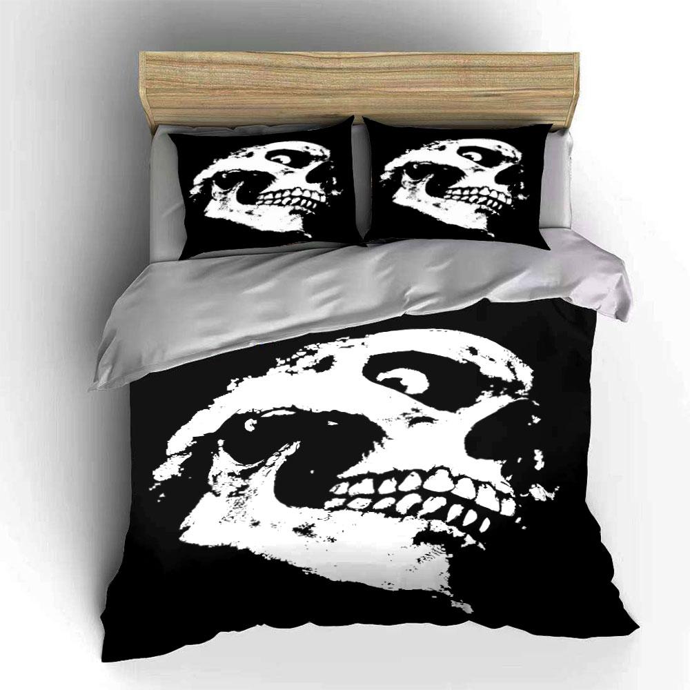Skull face graphic pattern. Bedding sets Duvet cover sets Duvet covers Pillowcases(1 * Duvet Cover 2 * Pillowcases without duvet insert)