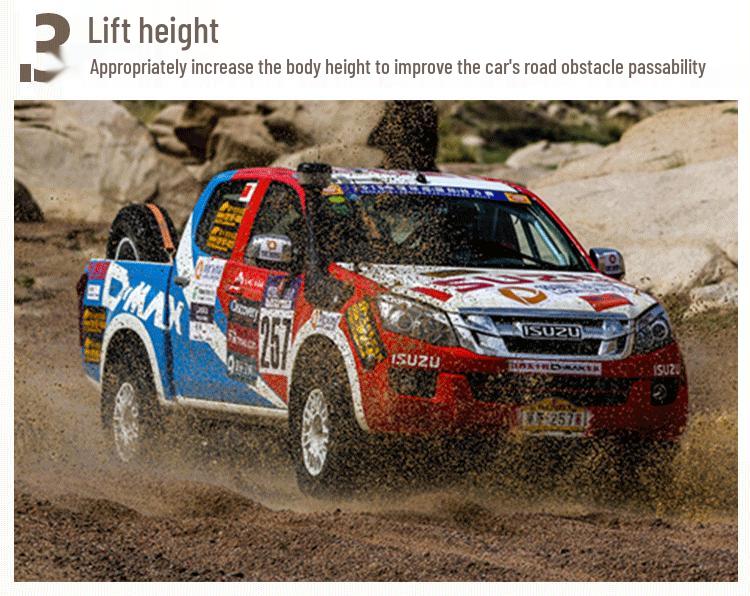 Pajero V73/V75/V97/V93/V95/V98/V68/V77 2-Inch Lift Kit: Modified Shock Absorber Springs