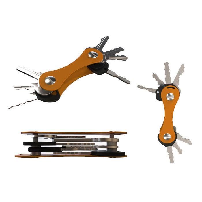 Porte-Clés - Smart - Organisateur de Clés - Aluminium - Jaune Or - Pratique et Design