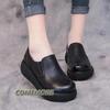 Модная обувь женская 2024 тренд туфли на платформе весна лето лоферы кожаные повседневные круглый носок слипоны женские кроссовки дышащие модные
