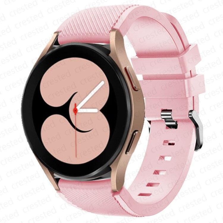 20 мм 22 мм ремешок для Samsung Galaxy Watch 4/Classic/46 мм/42 мм/active 2 Gear s3/S2 силиконовый браслет Huawei GT/2/GT2/3 Pro ремешок