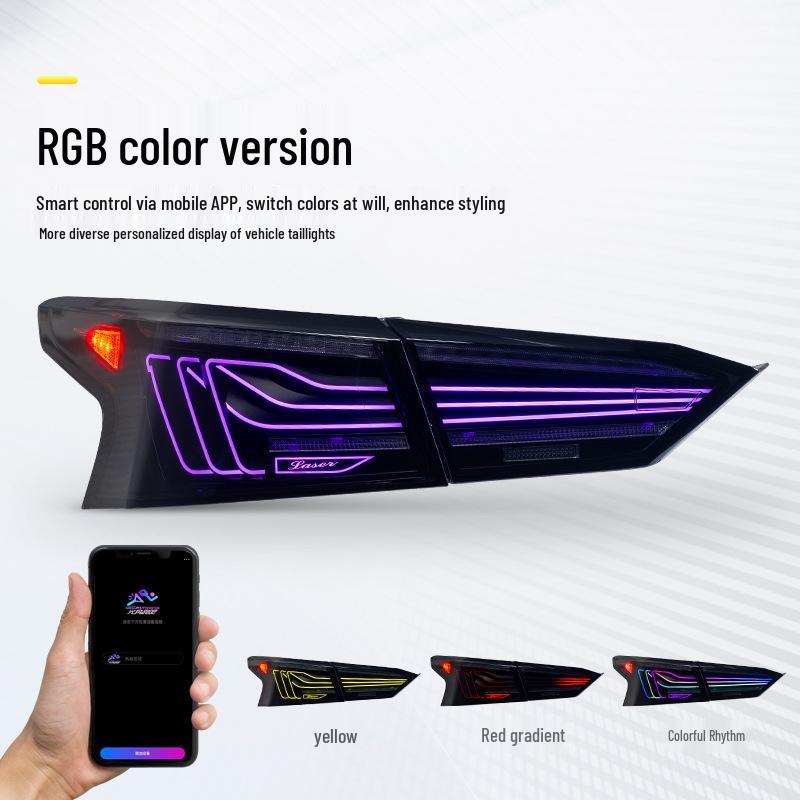 Задний фонарь Altima 19-25 RGB с динамической подсветкой: Дневные ходовые огни и указатели поворота
