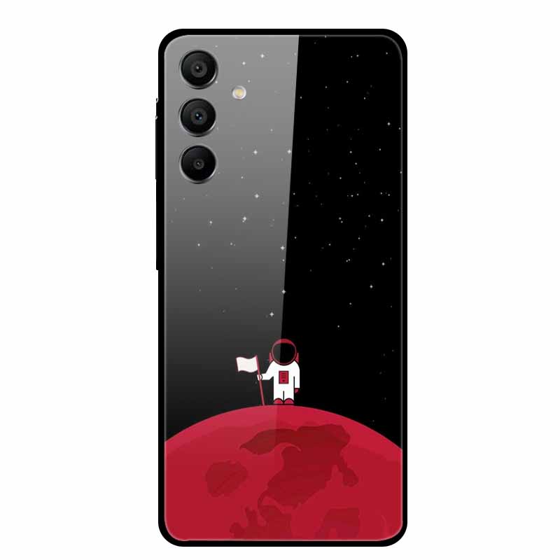 Закаленное Стекло Чехол для Samsung Galaxy A16 5G Задняя Крышка Жесткий Чехол для SamsungA16 Чехол для Телефона Fundas Крутой Защитный Милый Бампер