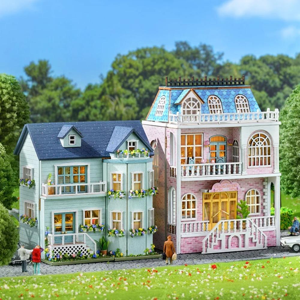 Набор для сборки модели дома DIY ручной работы кукольный домик микро 3D-пазл дом креативная комната спальня украшение с мебелью