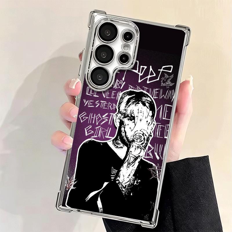 Чехол для телефона Lil Peep Hellboy Love с покрытием для Samsung Galaxy S24 S25 FE S26 Edge S23 Ultra S22 S21 Plus S20 Противоударный с подушкой безопасности