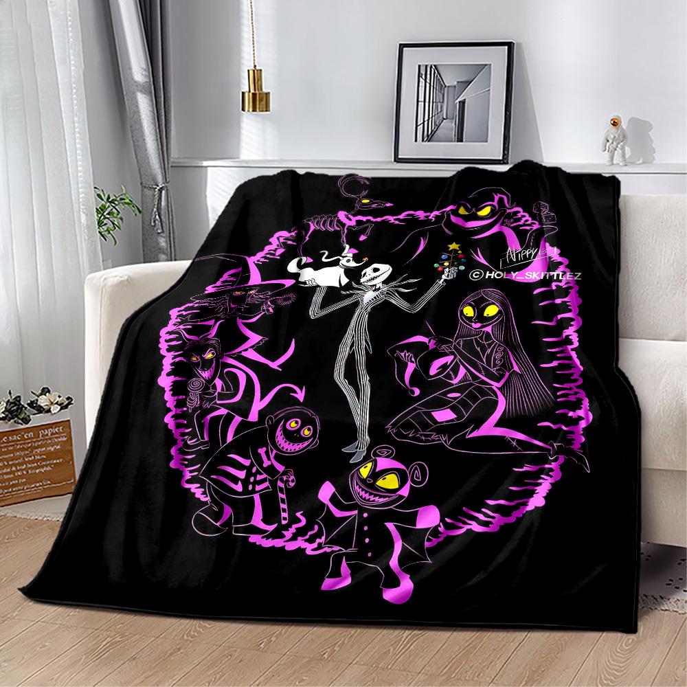 Christmas Nightmare Blanket Comfortable Suitable for Livingroom Bedding Couch for All Seasons Modern Gifts For Family Or Friends