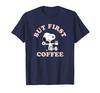 PEANUTS But First Coffee Snoopy T-shirt