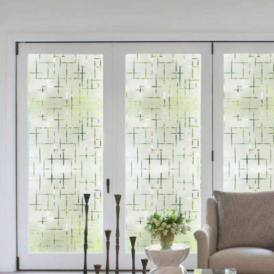 Матовая оконная пленка для конфиденциальности, стеклянная наклейка без остатков клея, защита от ультрафиолета, оконное покрытие, статическая наклейка