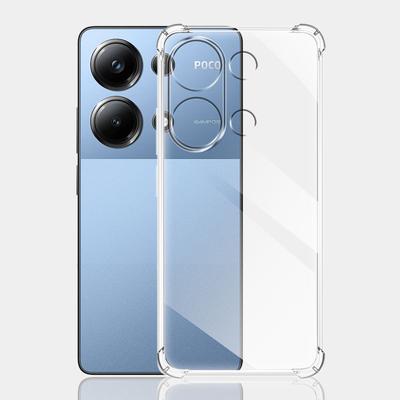 Противоударный чехол для Xiaomi Poco M6 Pro, силиконовый мягкий прозрачный чехол для телефона Xiaomi Poco M6, чехол для Poco M6 Pro 4G Fundas