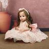 55cm Reborn Baby Doll Implanted Hair Full Silicone 3D Skin Cute Realistic Toddler Gift