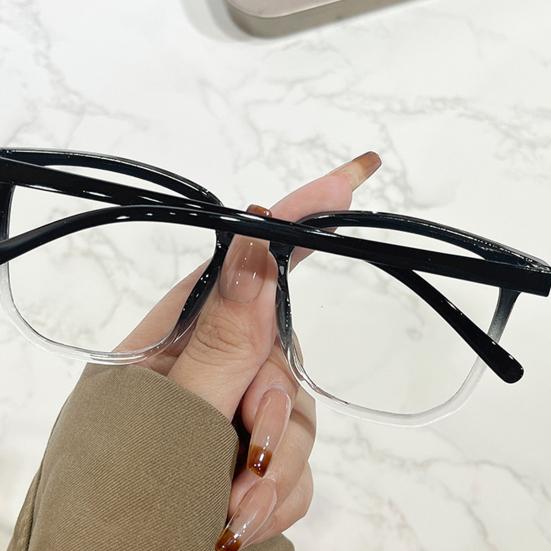 Очки унисекс с блокировкой синего света, большая овальная оправа в стиле ретро, ​​четкий обзор, прочный шарнир с полями, защита глаз, прозрачные очки с синим светом, очки