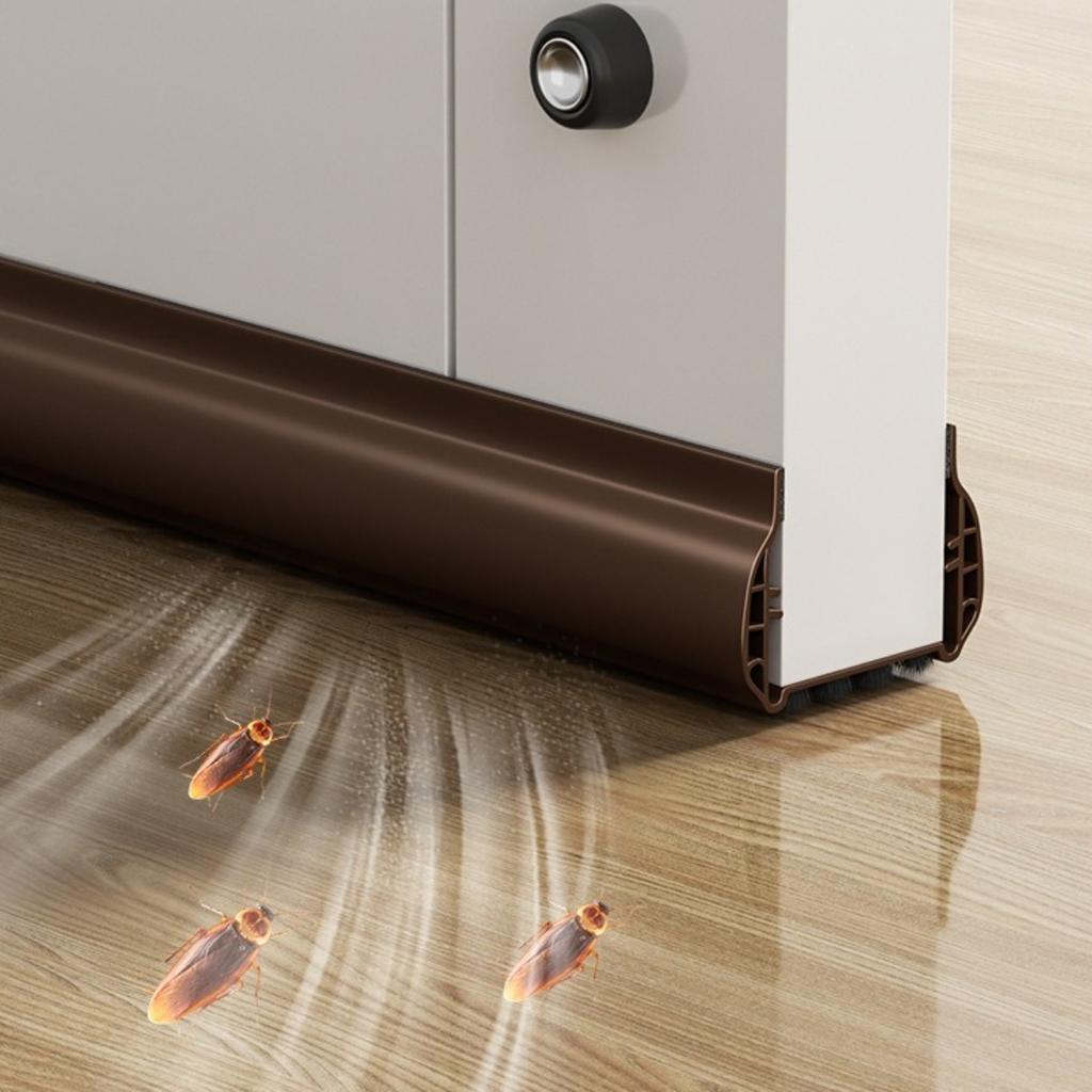 93см ПВХ Уплотнительная лента для низа двери Самоклеящаяся Ветрозащитная Звукоизоляционная Защита от мышей Уплотнитель зазора под дверью Звуковая панель