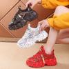 Chunky Sneakers Women Bling High Quality Platform Flat Shoes Casual Walking Sneakers