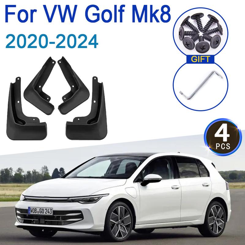Car Mudguards For Volkswagen VW Golf MK8 Accessories R-Line GTI GTD GTE 2024 Mud Flaps Splash Guards Fenders