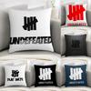 Крутая наволочка с логотипом U-Undefeated Декоративная подушка для дивана Домашний квадратный декоративный чехол для подушки с двусторонней печатью Плюшевый декоративный чехол для подушки