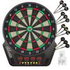 Электронная мишень для дартса VastElement для мягких дротиков Автоматическая 4 светодиода Аудио 27 243 игры До 16 игроков Включает широкий спектр аксессуаров 200 дротиков 3 прочных 1