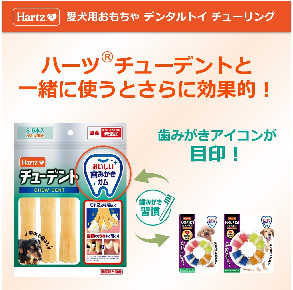 Игрушка для зубов Тьюринга Игрушка для собаки Игрушка для чистки зубов Вкус бекона Уход за зубами Hartz Чистка зубов S-M