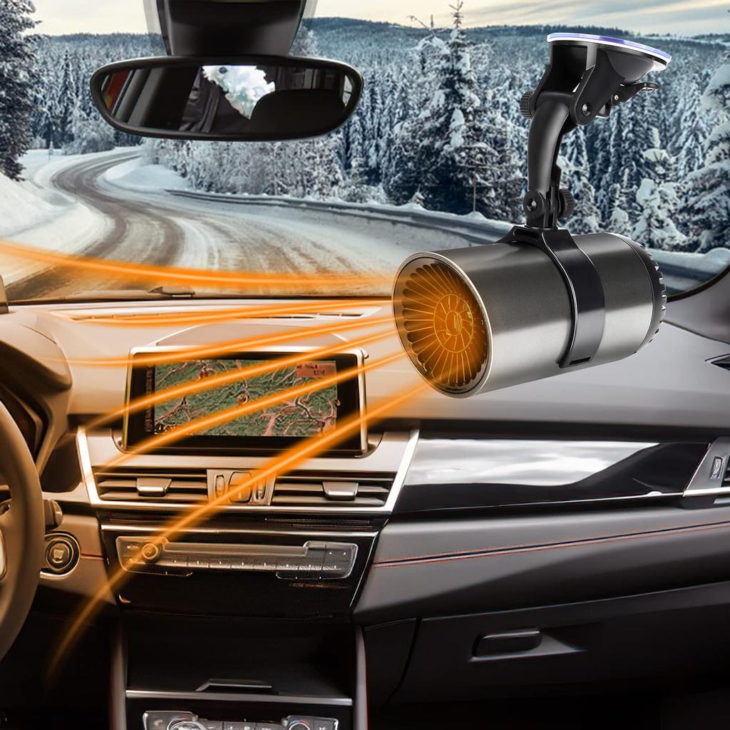 Fan Heater, Car Heater, High Speed Heater, 180° Rotation, Multi-Purpose, Glass Freeze Protection, Easy