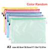 5pcs A3/A4/B4 Mesh Zip File Bag Waterproof Cross Stitch Puzzle Bags for School Office Supplies for Cross Stitch Projects