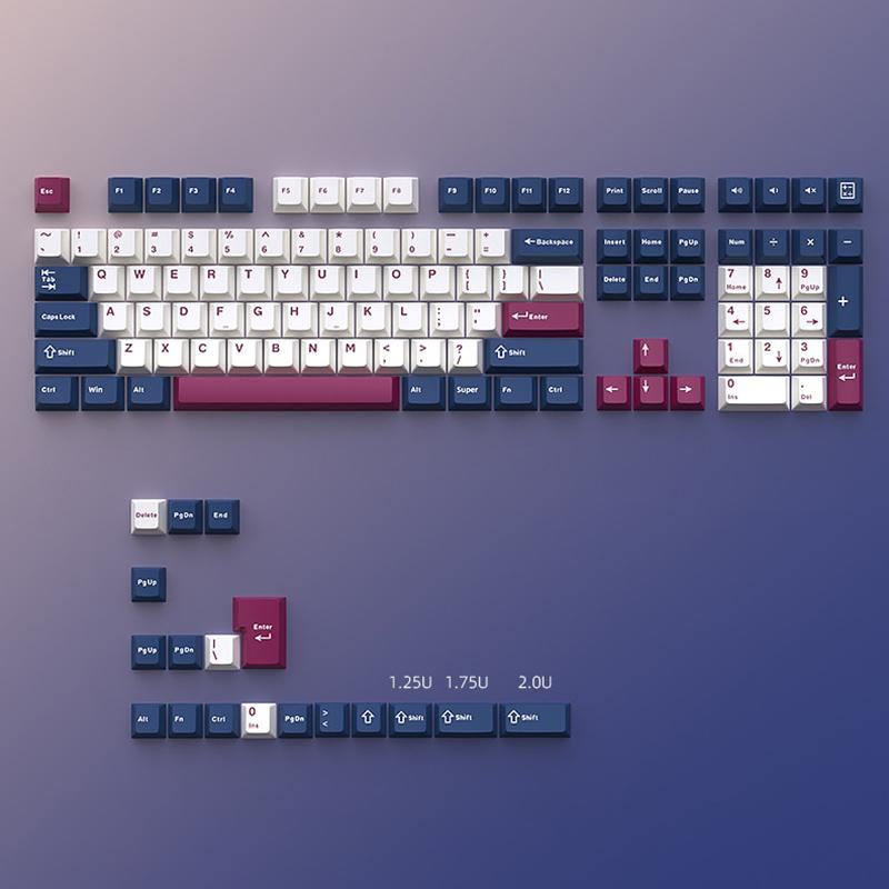 126 Клавиш Двойной Прострел Колпачок Pbt Cherry Механическая Игровая Клавиатура Для Переключателя Mx Колпачок Gmk67 Gmk87 Gmk61 Игровая Клавиатура Клавишный Колпачок