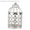 Iron Hanging Lantern Candle Holder Electroplated Birdcage Candlestick Decorations  Gift For Events