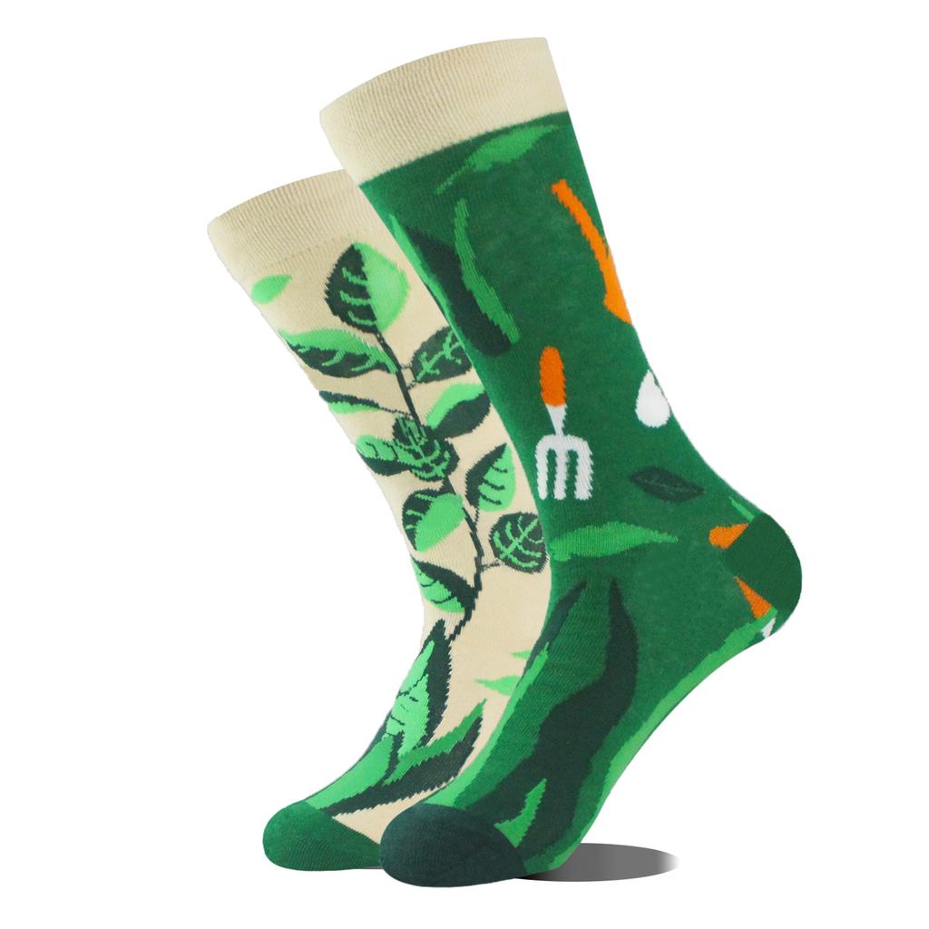 Новые модные носки Креативные AB асимметричные хлопковые носки Персонализированные Популярные Уличные Жаккардовые Парные носки