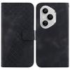 For Honor 400 Pro 5G (Global) Stand Case 7-Shaped Pattern Imprint Leather Phone Cover with Strap