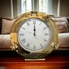 30.48 Cm  Brass  Ship Porthole Clock  Nautical Marine Timepiece Silent Analog Battery Quartz Wall Decor Home  Office Unique Christmas Gift