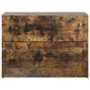 Nightstand Smoked Oak 62 x 34.5 x 44.5 cm Engineered Wood