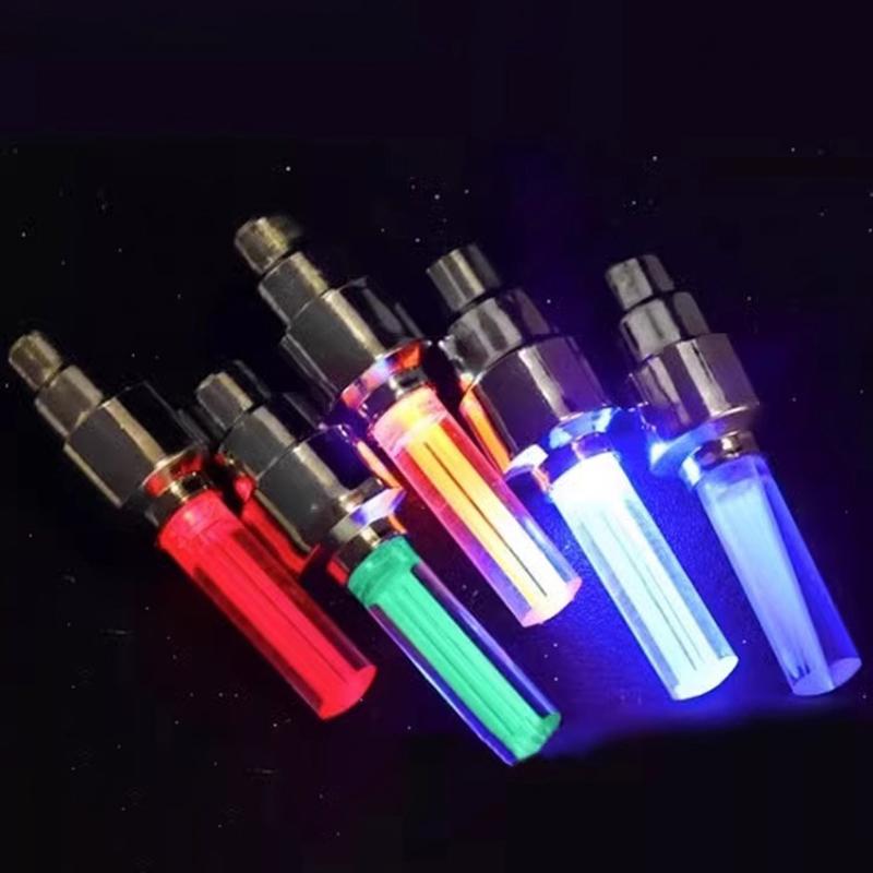 Светодиодный фонарь для вентиля велосипеда, неоновый фонарь для спиц велосипеда, фонарь для вентиля шины велосипеда, предупреждающий фонарь для ночной езды Аксессуары для велосипеда