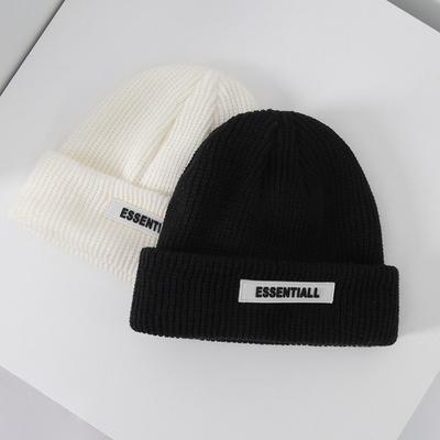 Звездная шапка зимняя мужская шерстяная шапка осенне-зимняя универсальная пуловер вязаная шапка теплая с начесом шапка от холода женская