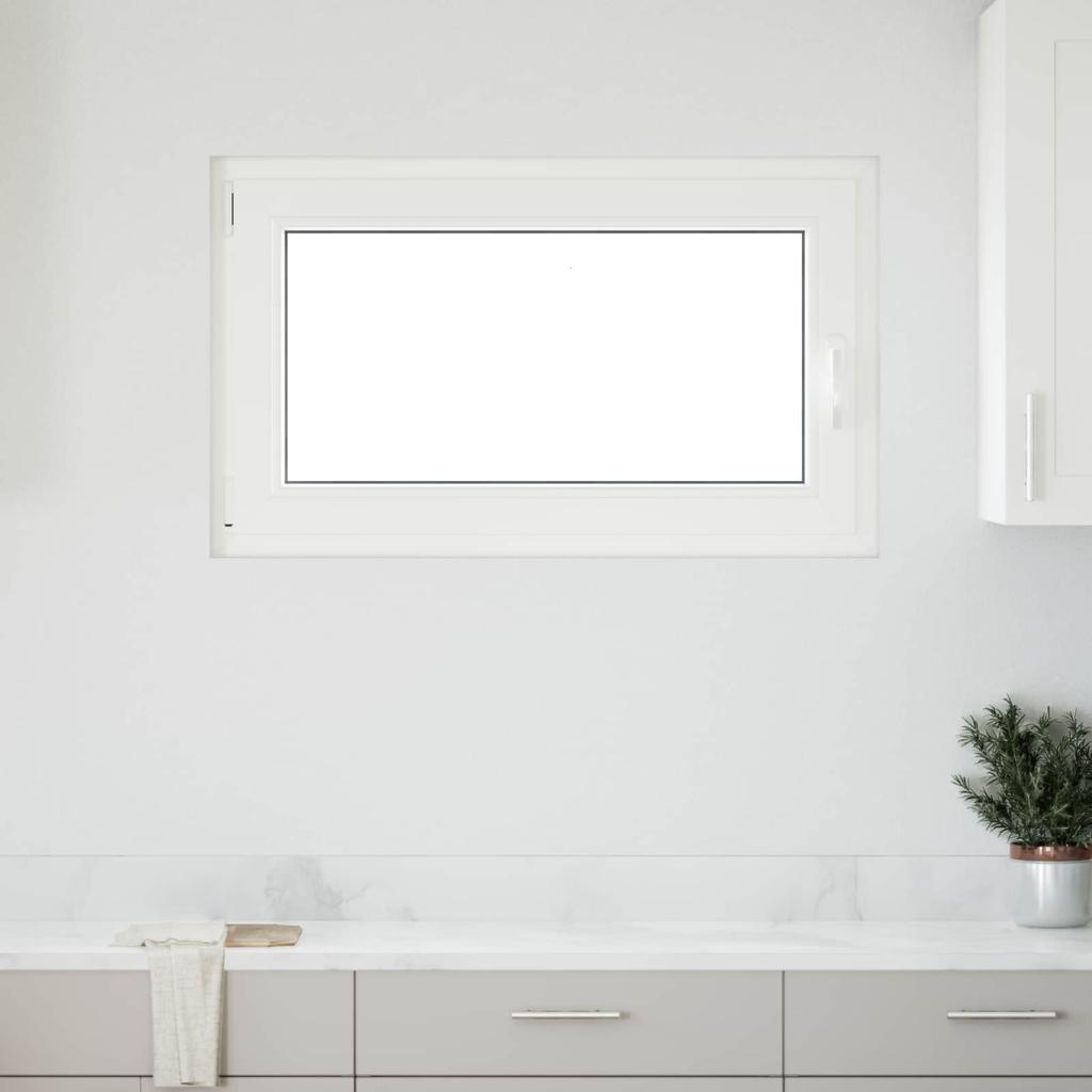 Basement Window RISOR 100 x 60 cm PVC and Glass White